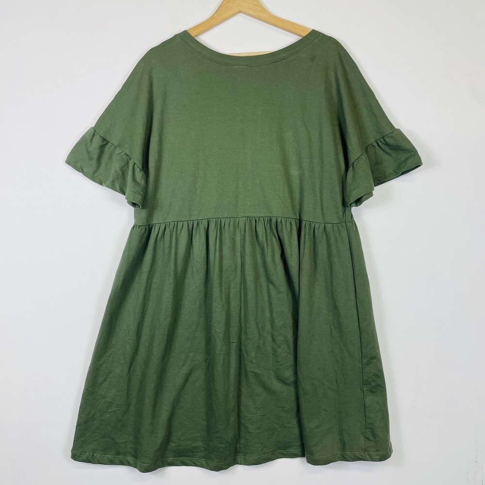 Jillian Harris x Jardines Womens Small Dress Road Trip Green Oversized Earthy - Picture 5 of 7